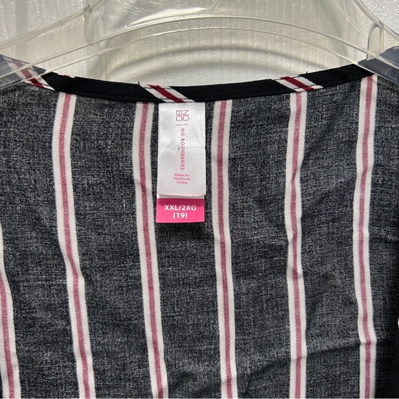 No boundaries striped cover up - Picture 2 of 3